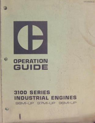 Caterpillar 3100 series indust. engines operator manual
