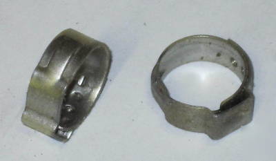 Hydraulic/pneumatic hose band crimp clamps 1/2-9/16-5/8