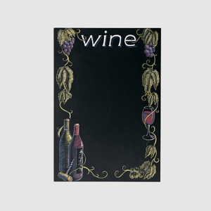 Printed wine blackboard - chalkboard pub bar equipment