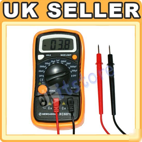 Digital rcd capacitance meter test multimeter lcd 0.1PF