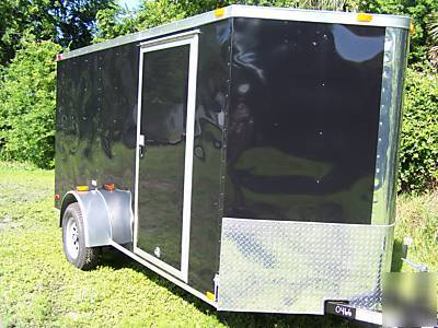 6X12 1-axle standard enclosed cargo motorcycle trailer