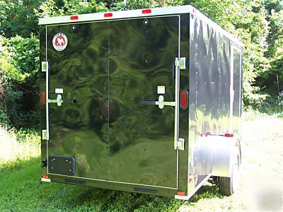 6X12 1-axle standard enclosed cargo motorcycle trailer