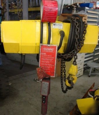 Duff norton / coffing 1/2 ton electric hoist