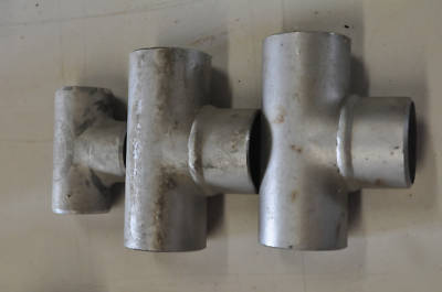 7 lot butt weld stainless steel tee fittings 