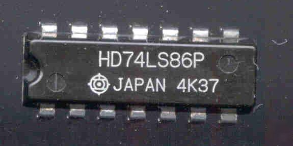 Hitachi HD74LS86P quad. 2-input exclusive-or gates ic