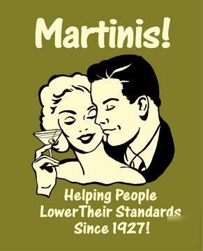 Martini bar pub tavern nightclub restaurant metal sign 