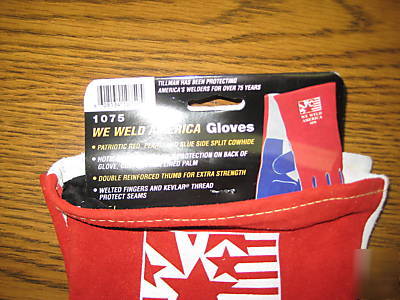 New tillman welding gloves s# 1075: 6 pack: brand 