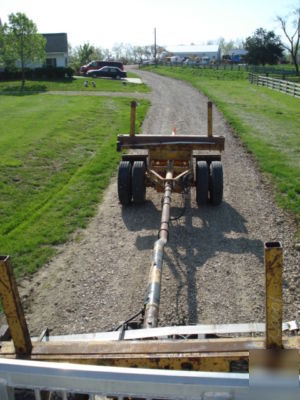 Semi sized utility pole & pipe trailer, good condition