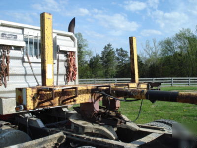 Semi sized utility pole & pipe trailer, good condition