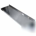 36 inch hot dog cart polished aluminum side shelf