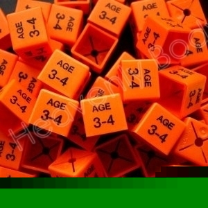 50 pack size cubes garment markers child age 3-4 years