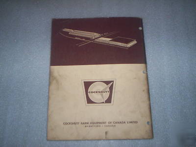 Cockshutt oliver 1900 tractor series c set up manual