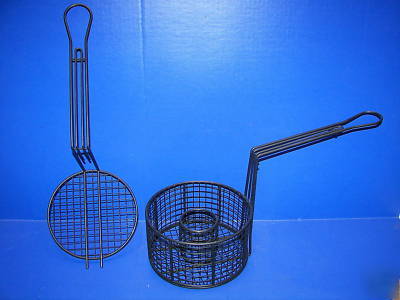 Fryer basket lided with center ring 7.5