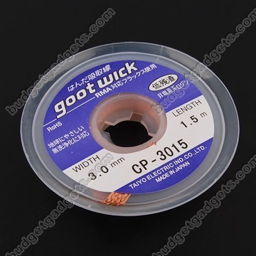 Goot wick desoldering soldering remover (3.0MM x 1.5M)
