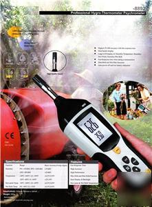 High accuracy temperature humidity psychrometer hvac