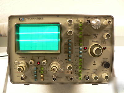 Hp 1720A, 275 mhz, analog oscilloscope *works nice crt*