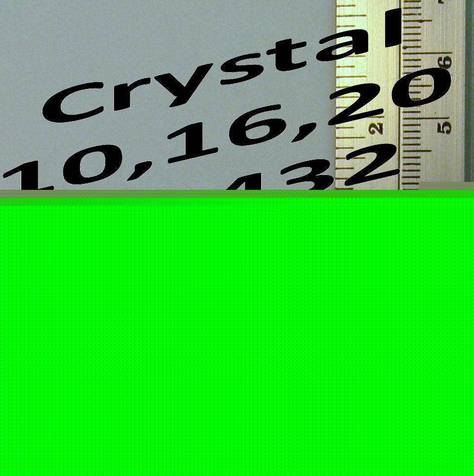 Lot 5 pcs crystal oscillator kit 10 16 18.432 mhz 20MHZ