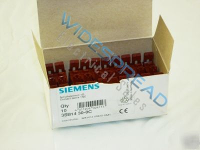 New siemens contact block singles 3SB14 30-0C 1NC 