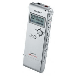 New sony icd-UX70 1GB digital voice recorder silver