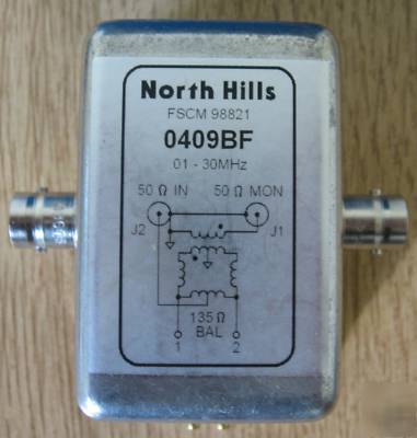 Northhills 0409BF balun measurement 50 to 135 ohms
