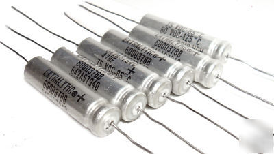 Sprague 600D high grade axial capacitors 47UF / 75V