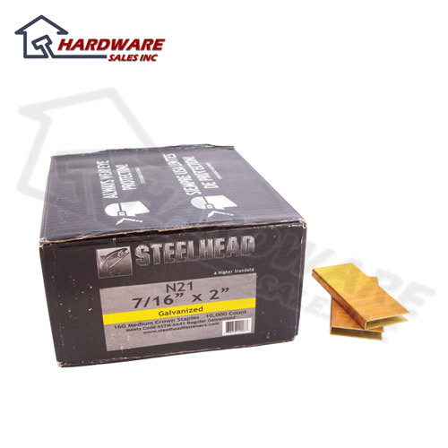 Steelhead galvanized staples 7/16
