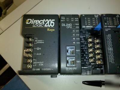 automation direct logic 205 koyo D2-09B plus modules