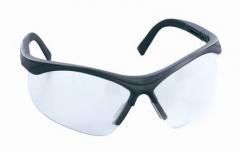 Protective eyewear 1790-15, black frame, clear lens 1.5