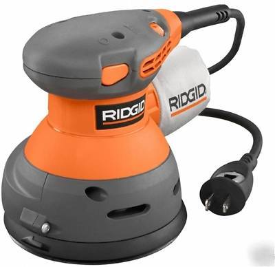 Ridgid 5-inch variable-speed orbit sander on board vac