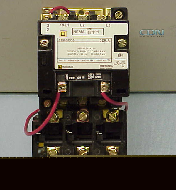 Unused square d 8536SCO3 10HP 460V full voltage starter