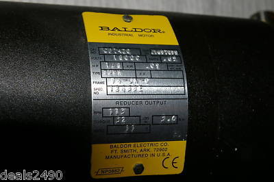  baldor motor GP7420 180 vdc rpm 175 amps 0.65 hp 1/8