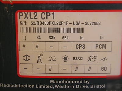  radiodetection pcm complete package cable locator 