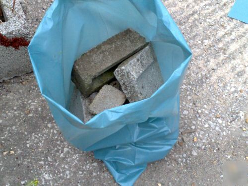 100 heavy duty very strong rubble bag / builders sacks