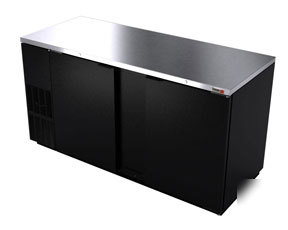 Back bar solid door cooler refrigerator beer 69