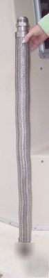 Flexable stainless 1.5 in hose corrugated braided cover
