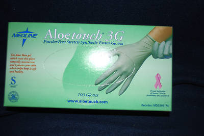 Medline aloetouch 3G powder-free synthetic 400 gloves 