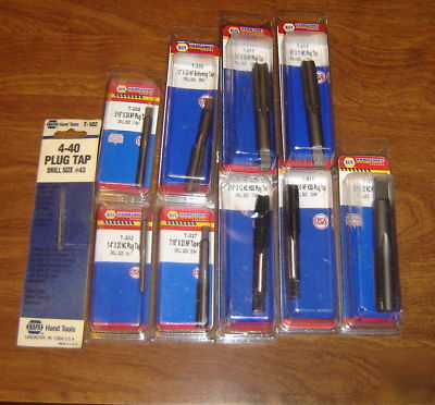 Napa 10 pc sae hand taps professional 1500 series usa