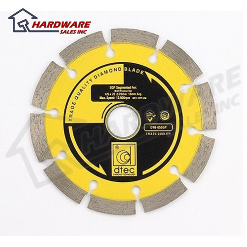 New d-tec dyb-05SGP 5 in diamond wet or dry blade 