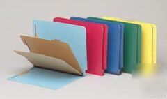 Pendaflex 6-fastener colored pressboard folders; 23218