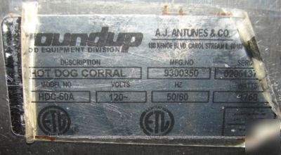 Round up hot dog roller/sausage corral, 32