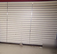 Slatwall liquidation white or wood w/ metal inserts 4X8