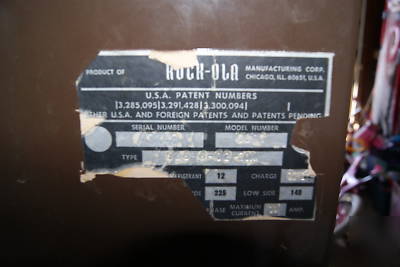 Soda / pop machine - 6 select rockola cca-6