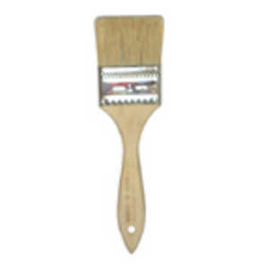 Wood handled chip brushes -- 3 inch 10-pack