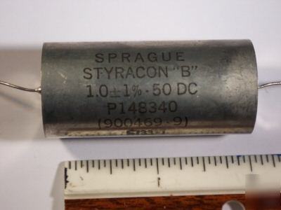 Capacitor 1.0MFD 50 vdc 1% sprague styracon b (6)