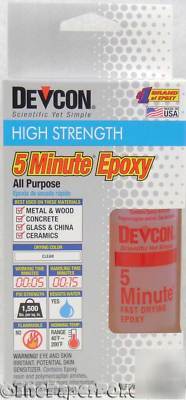 Devcon 5 minute high strength all purpose epoxy 9OZ