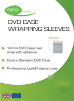 Dvd wraps plastic single sleeve pack of 200