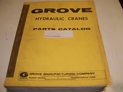 Grove TM550 crane illustrated parts manual 09/1968