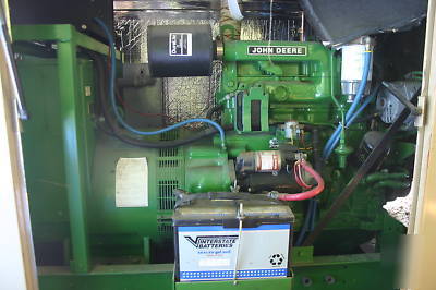 John deere generator, 38 kw, diesel, skids, 4 cylinders