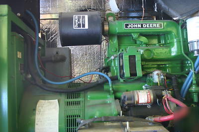 John deere generator, 38 kw, diesel, skids, 4 cylinders