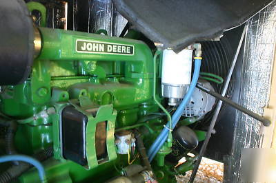 John deere generator, 38 kw, diesel, skids, 4 cylinders